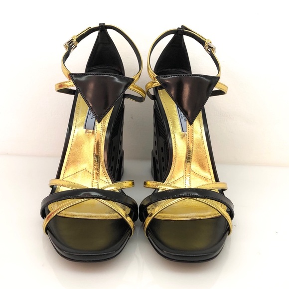 Prada Strap Wedge Sandal - Picture 4 of 14